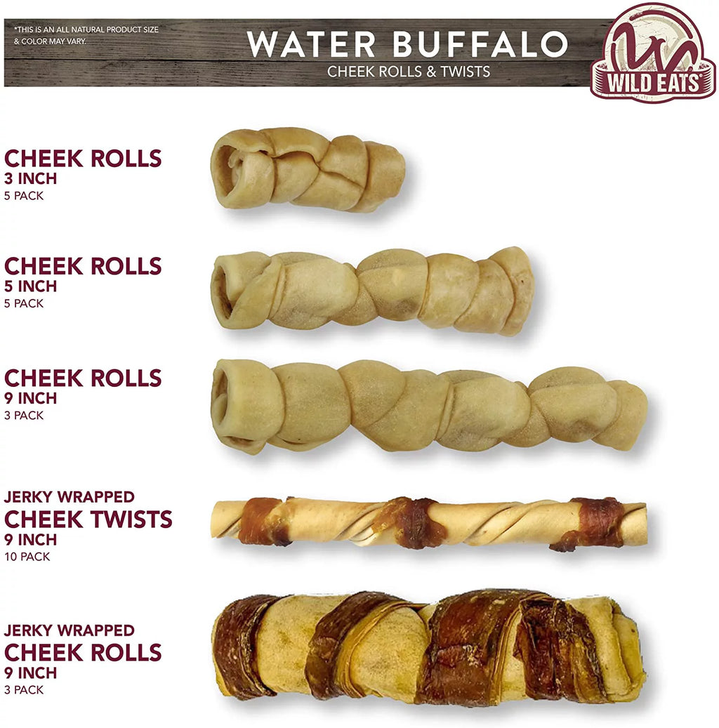 Water Buffalo Jerky Dog Chews 10 Pack Y411395