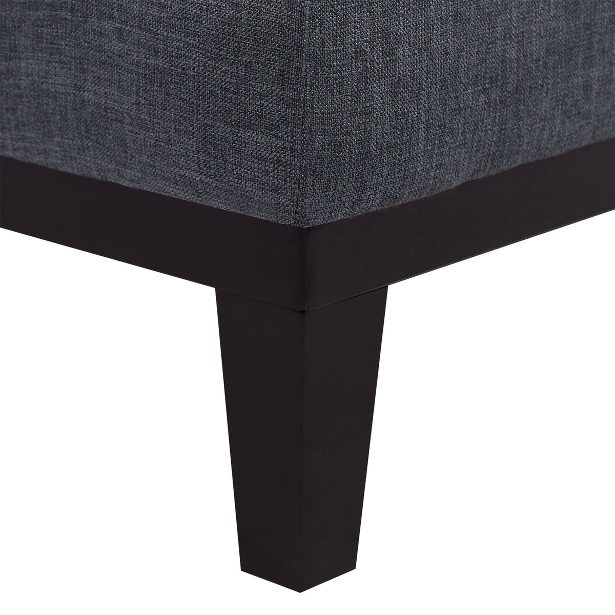 Gray Upholstered Loveseat Sofa with Wooden Legs and Two Throw Pillows I969