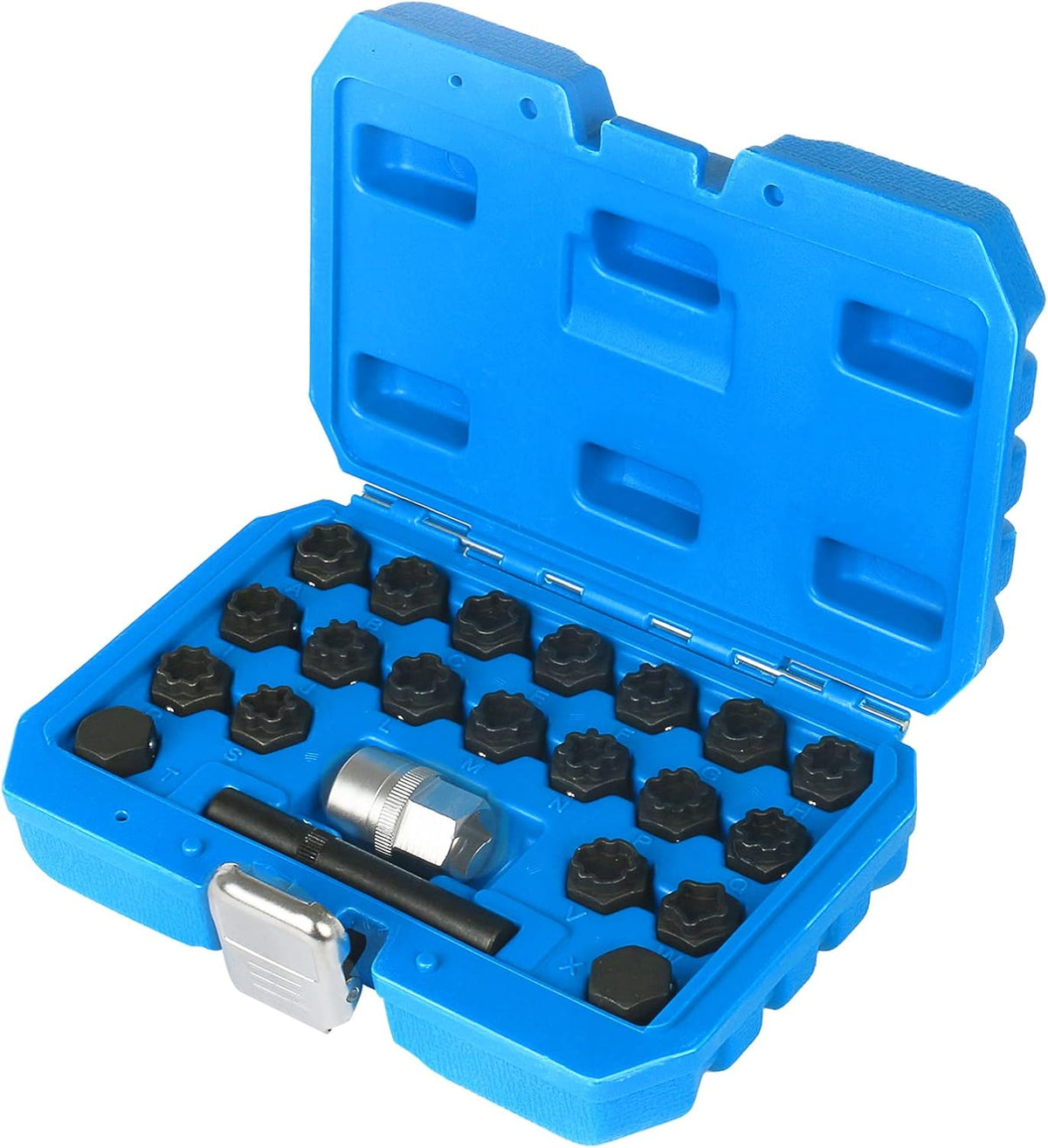22PCS Wheel Lock Lug Nuts Removal Kit with 1/2'' Driver M957803
