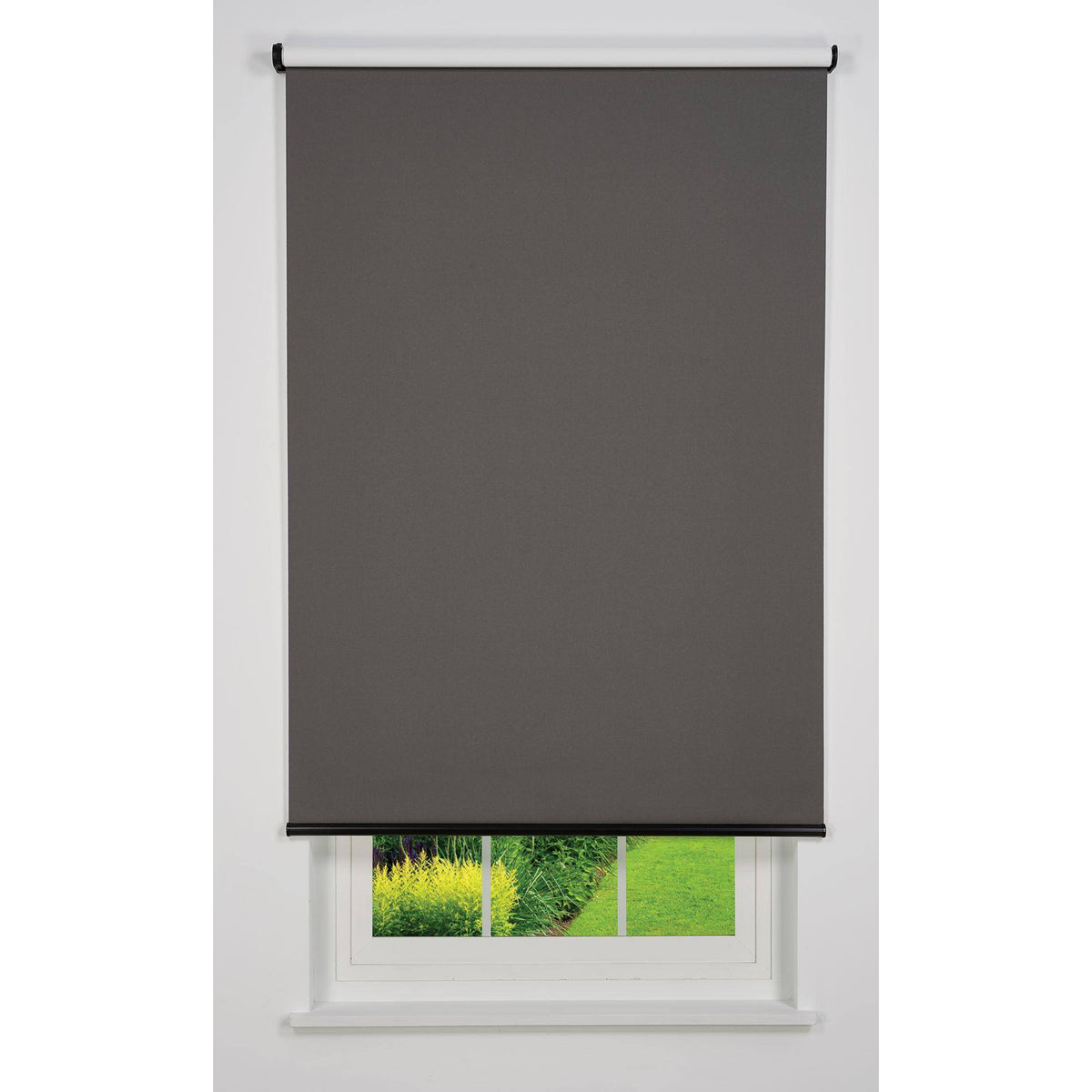 Dark Grey Cordless Blackout Roller Shade Y42648