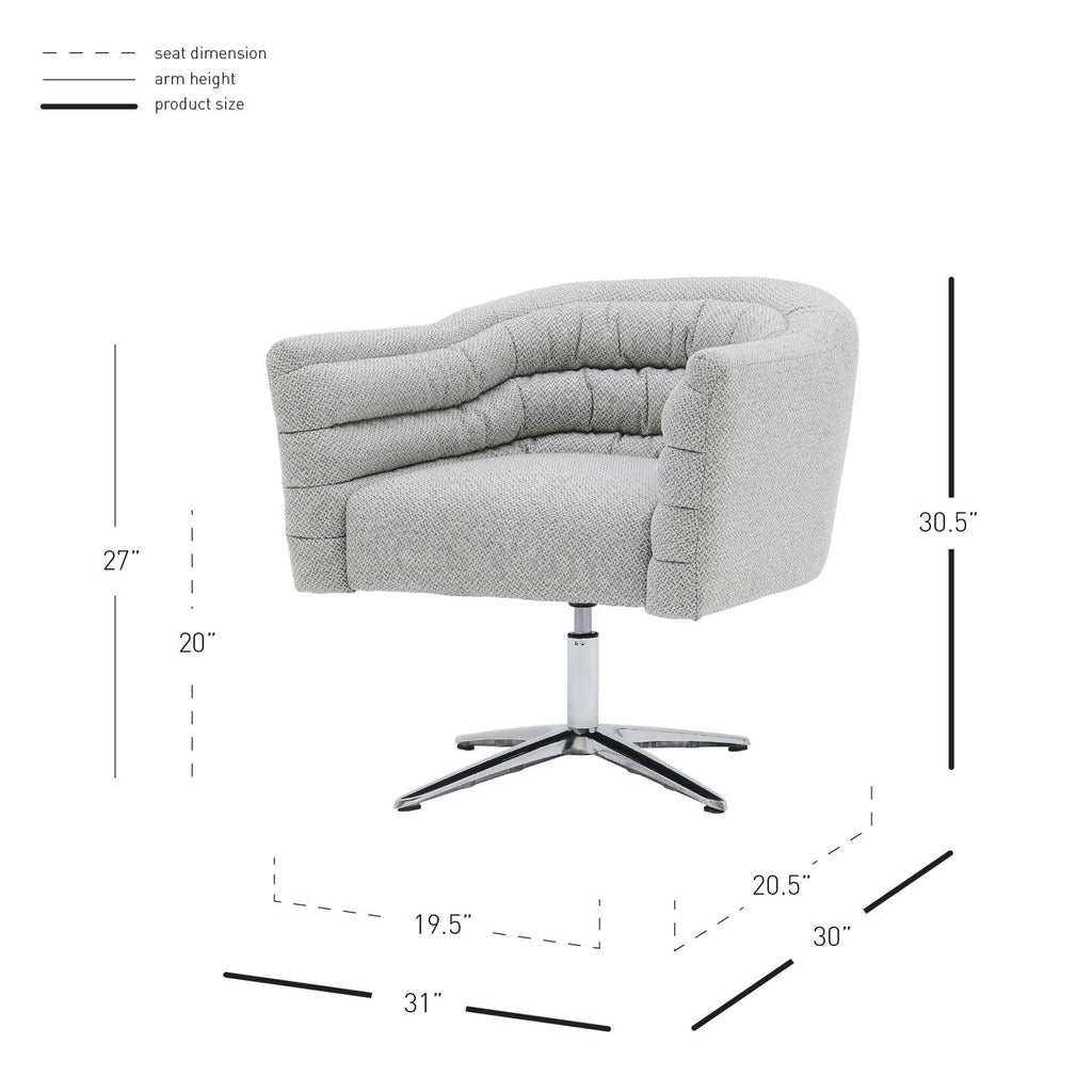 Fabric Swivel Chair V365