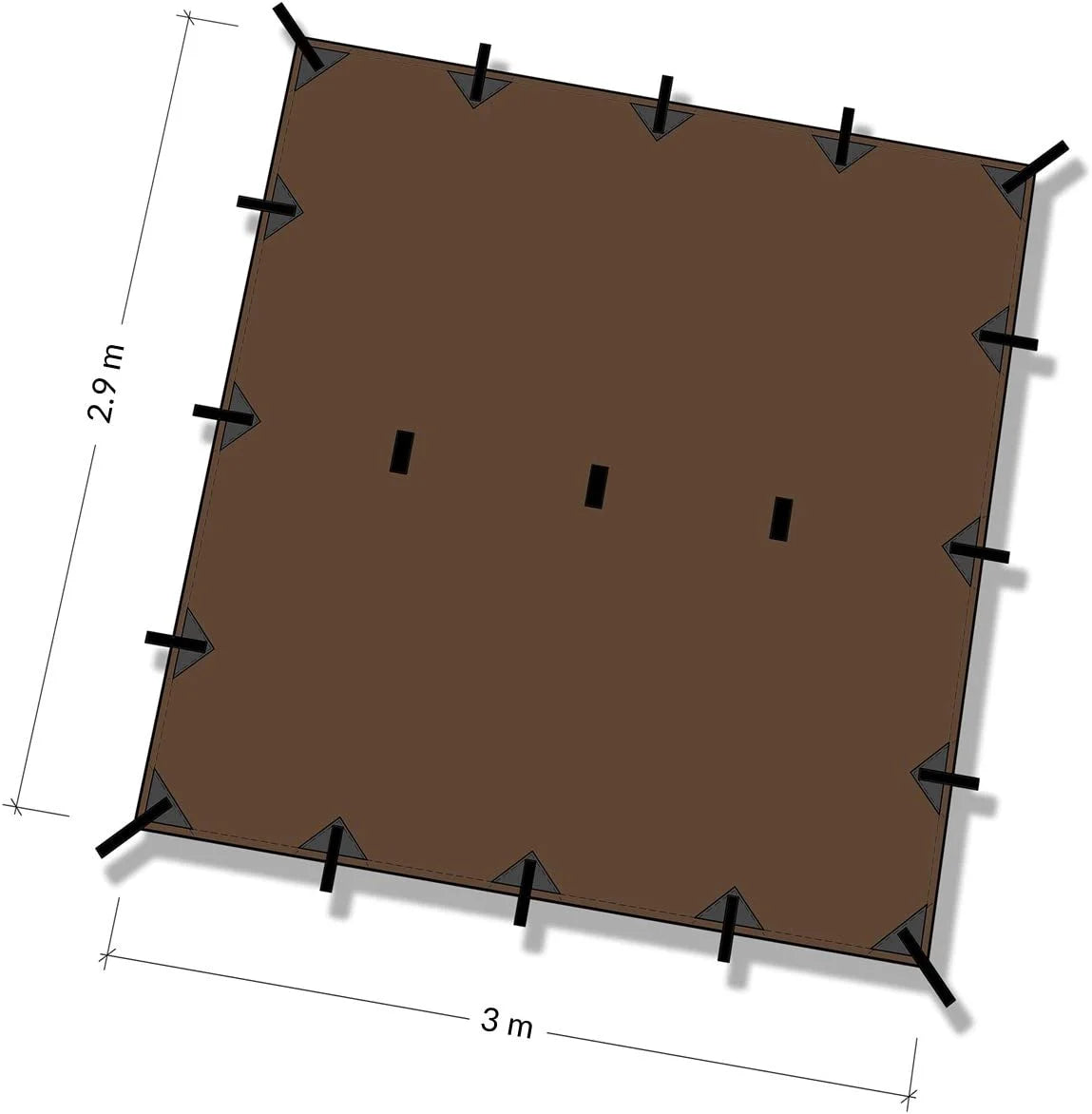 10ft x 10ft Waterproof Ripstop Nylon Tarp A45382
