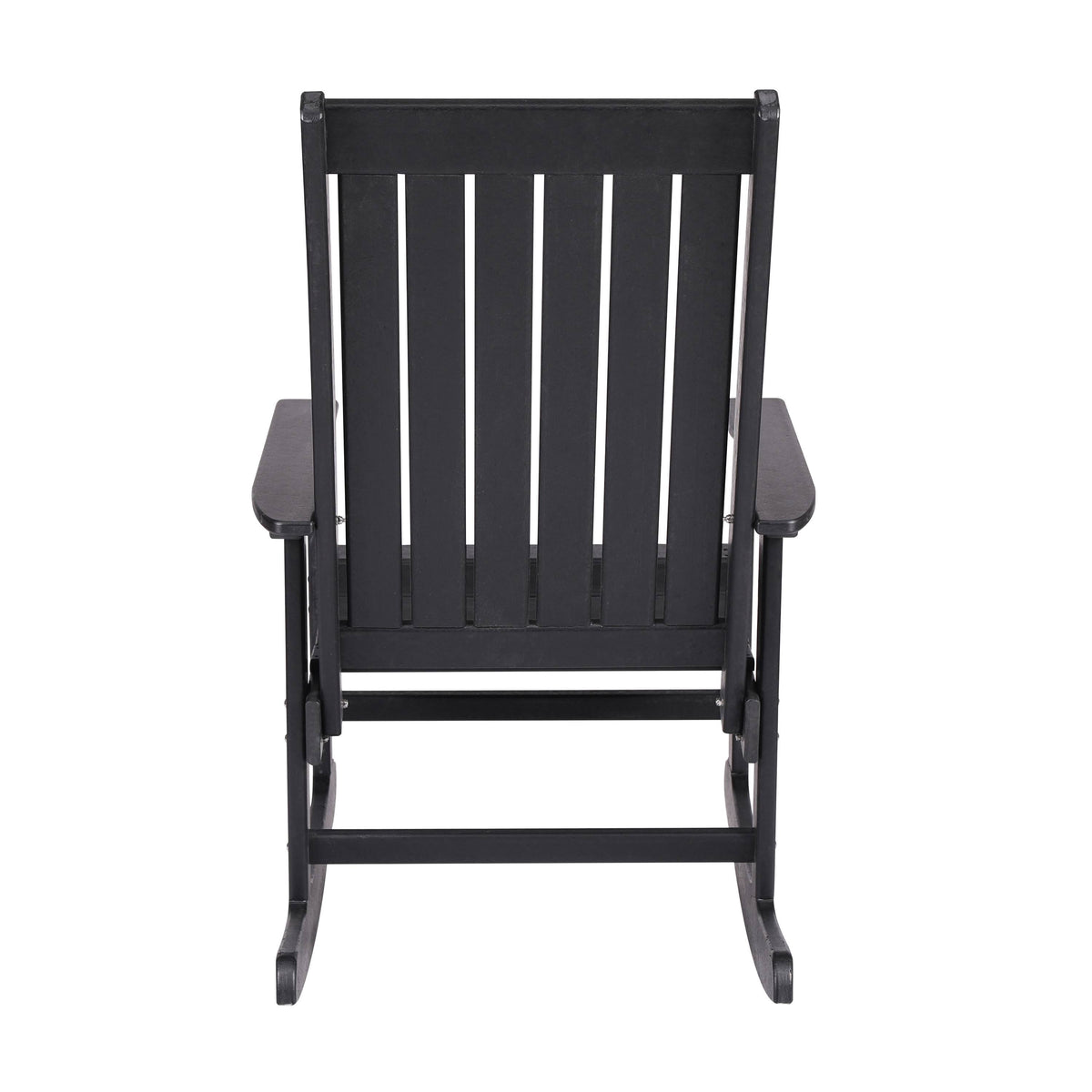 Black Tek-Wood Adirondack Rocker Chair P9783