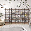 Antique Walnut 6 Tiers Display and Storage Bookcase M698