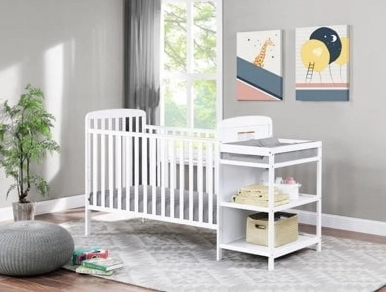 3-in-1 Convertible Crib and Changer Combo U340061