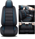 Black Coffee Leatherette Car Seat Cover Full Set X3402