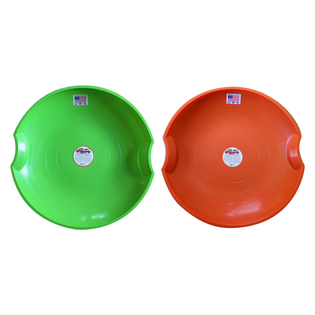 Green/Orange Flying Saucer Sled Combo Pack, 26" W444577