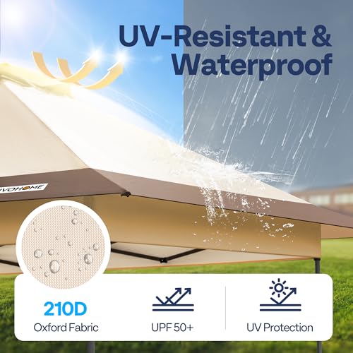 10x10ft Pop Up Canopy Tent with Wheel Carry Bag and 4 Sandbags, White P182077