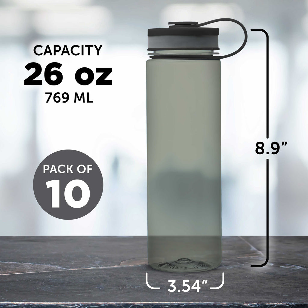 26 oz Set of 10 BPA Free Water Bottles Y420469