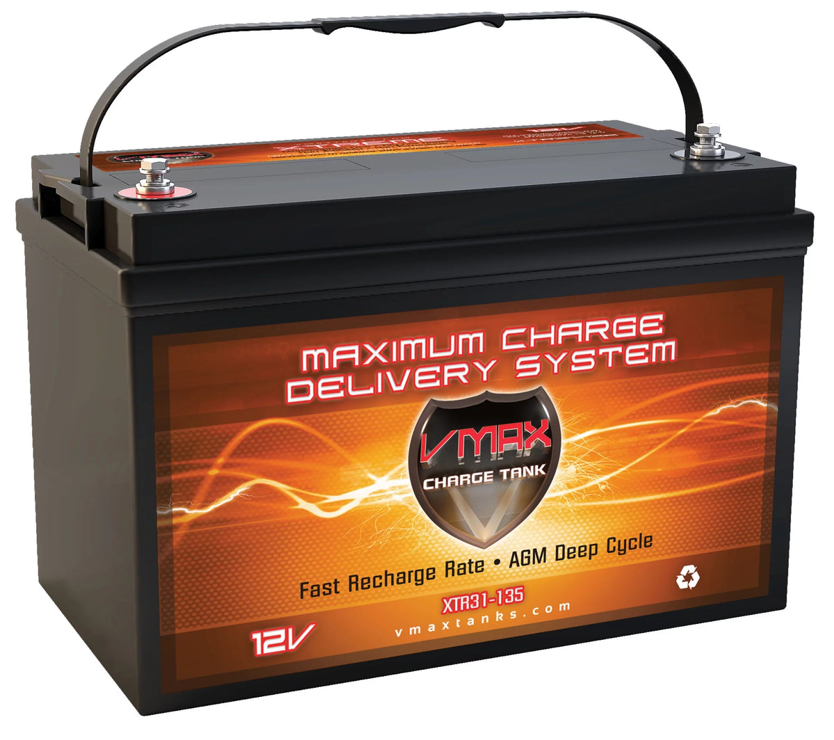 12V Group 31 AGM Deep Cycle Marine Battery G517