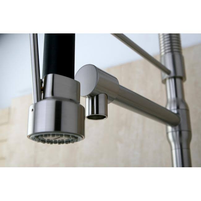 Satin Nickel Single Handle Pull-Down Kitchen Faucet T934