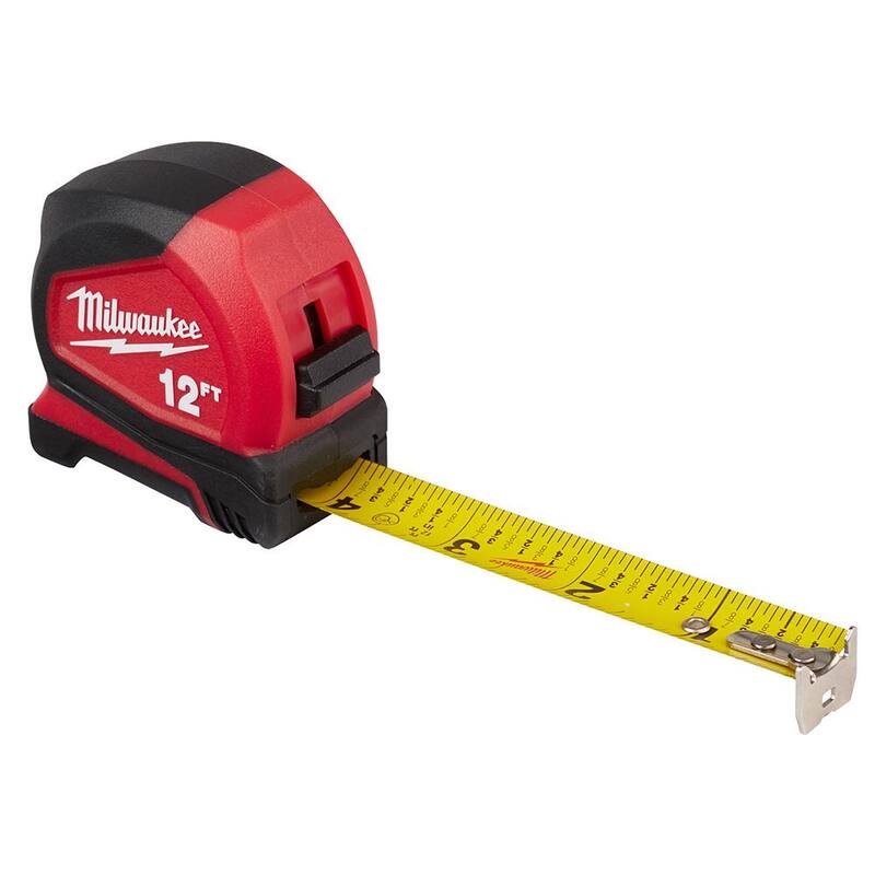 12 ft. Compact Tape Measure with Folding Utility Knife Z419366