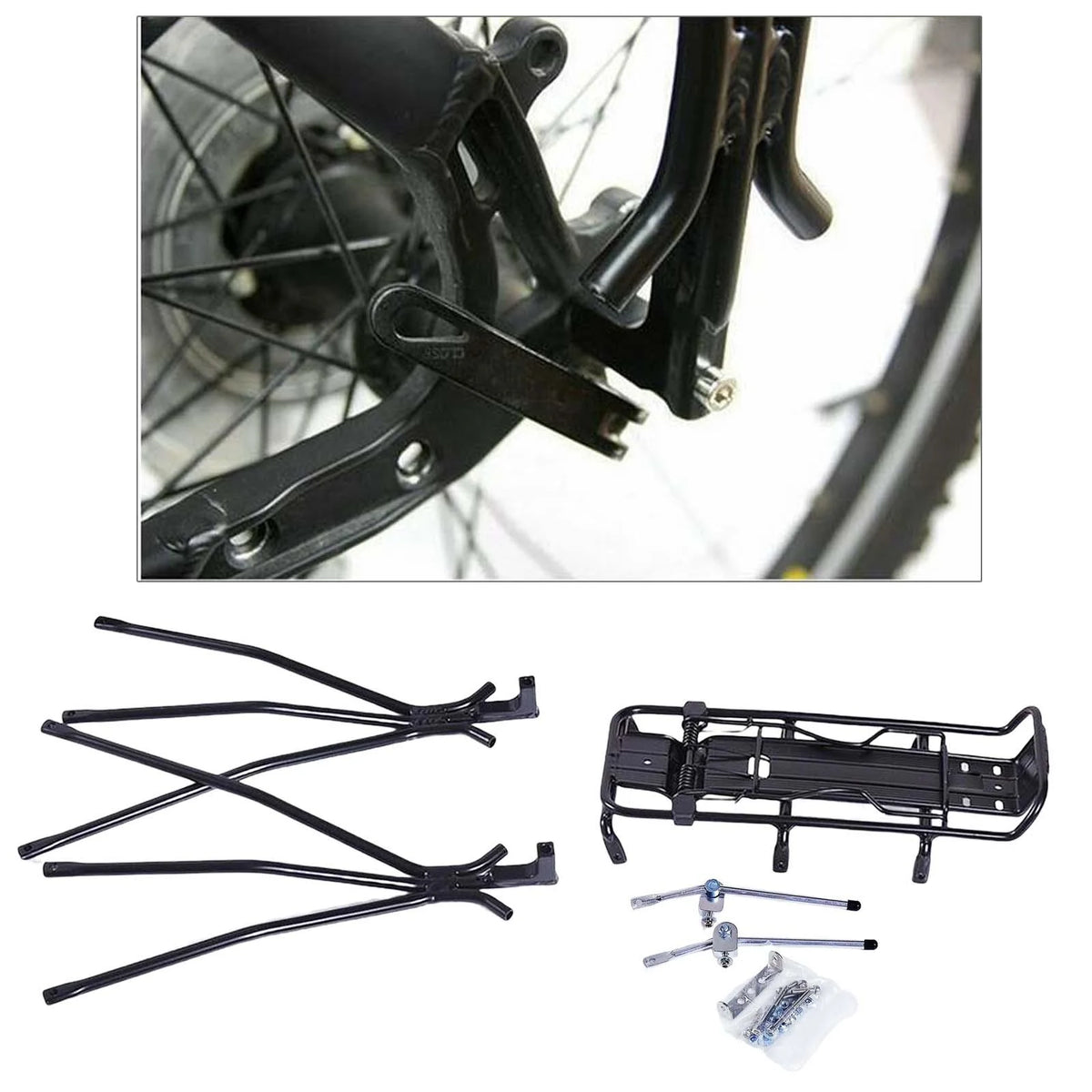 Aluminum Bike Rear Carrier Rack with Disc Brake Z87922