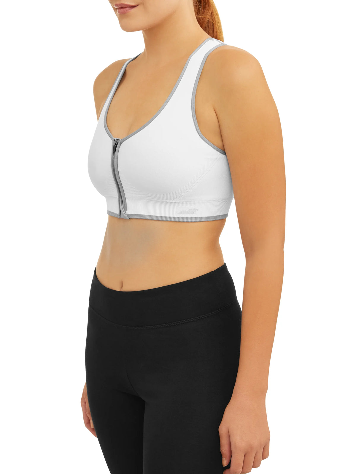 Seamless Zip Front Sports Bra K431