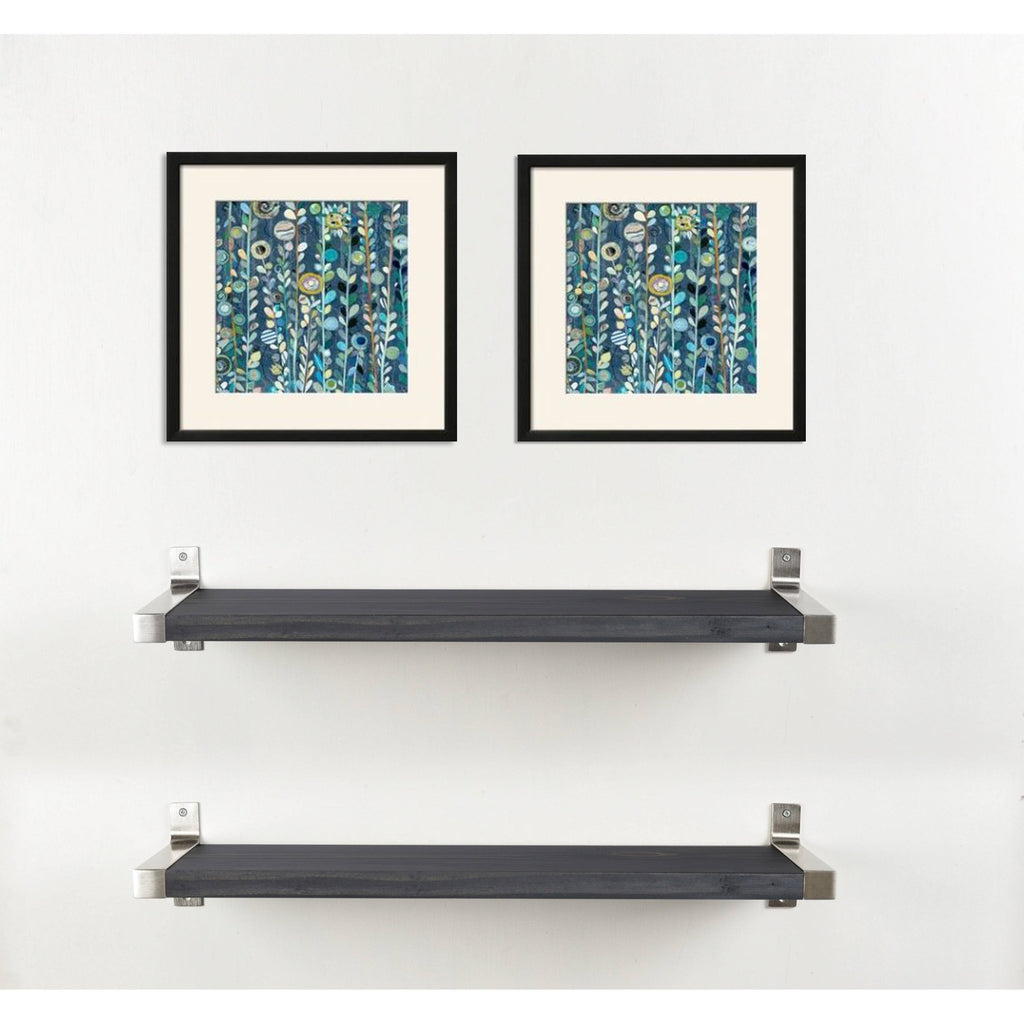 Ebony 2-Piece Wall Shelf Set W7479
