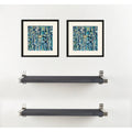 Ebony 2-Piece Wall Shelf Set W7479
