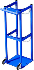 Heavy Duty Steel Oxygen Tank Holder with Wheels & Handle O93911