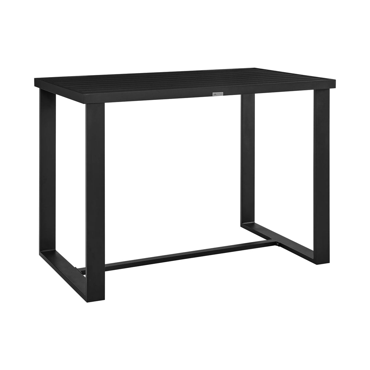 Black Patio Bar Height Dining Table Y475