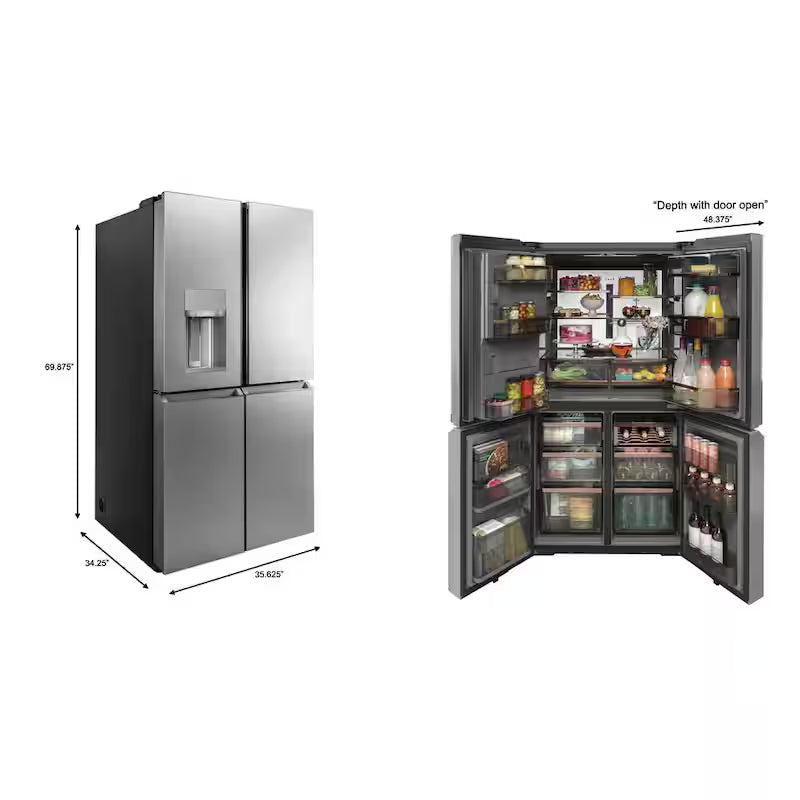 Platinum Glass 4-Door French Door Refrigerator Q950244