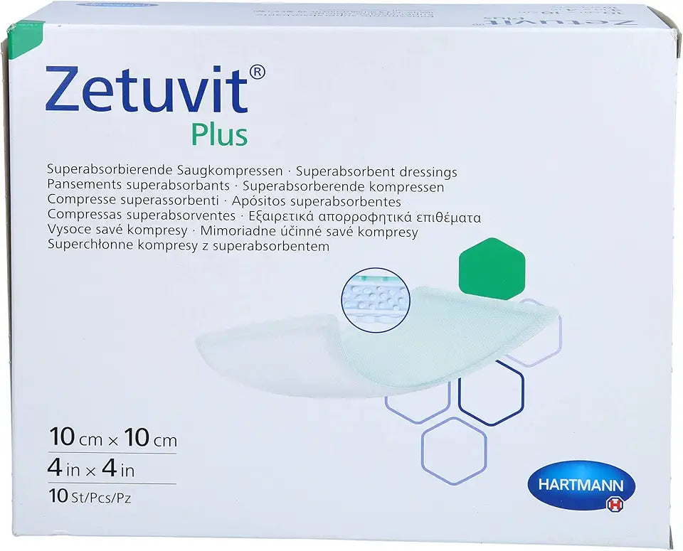 Sterile Absorbent Compresses 10 x 10 cm Pack of 10 J325