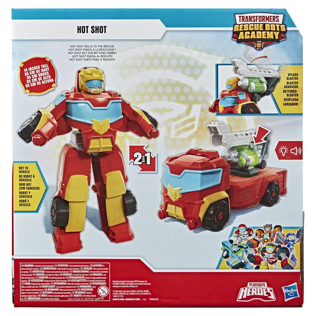 15” Transformers Rescue Bots Academy Hot Shot Kids Toy Action Figure H68353
