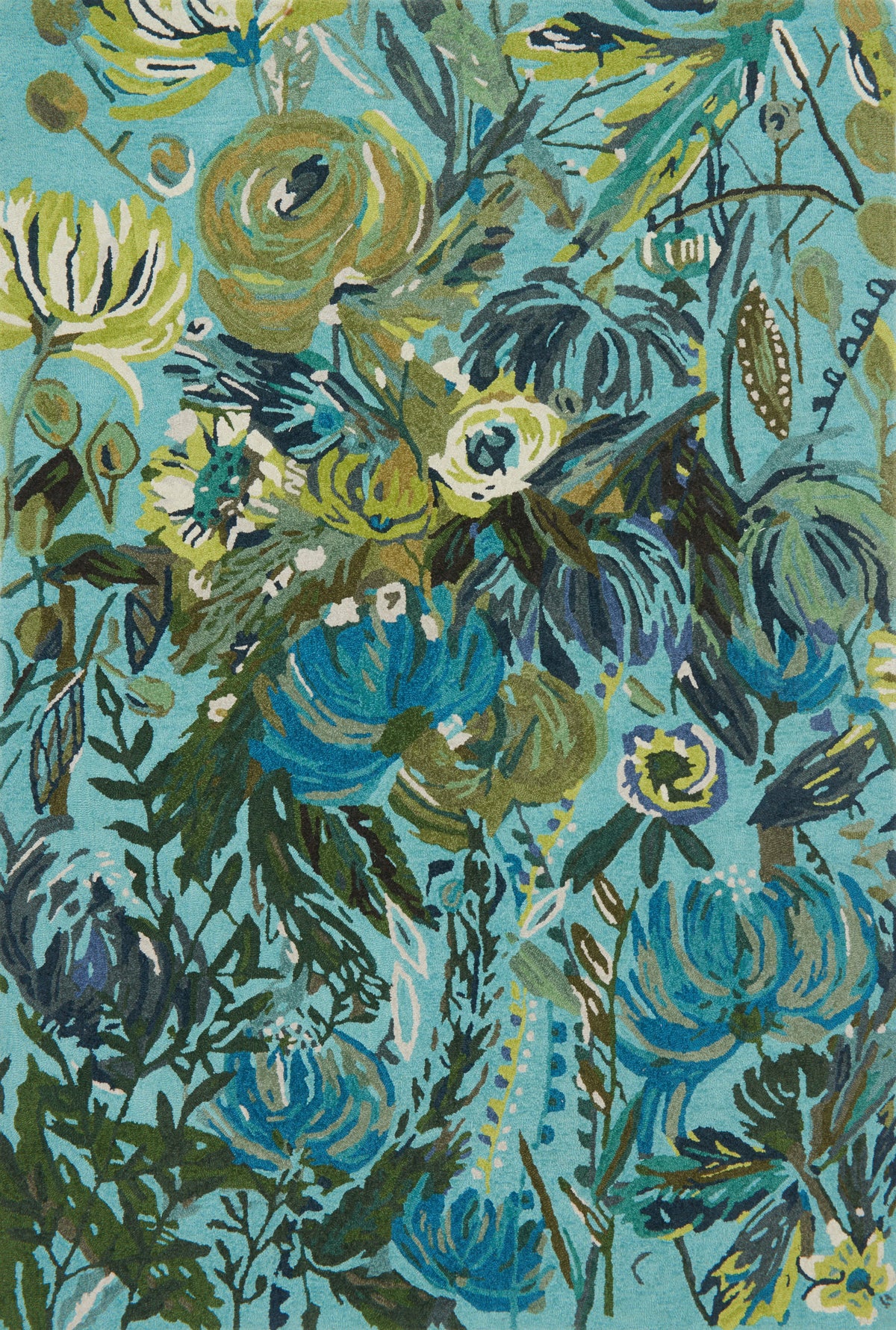 Aqua Green 7'9 x 9'9 Rug J467941