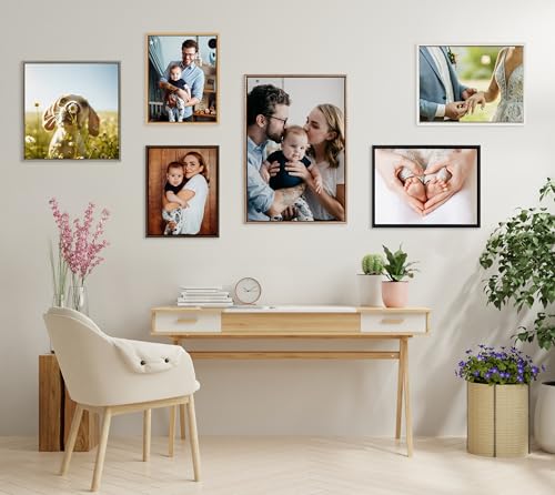 Custom Printed Framed Canvas Wall Art 16x20 Natural C666