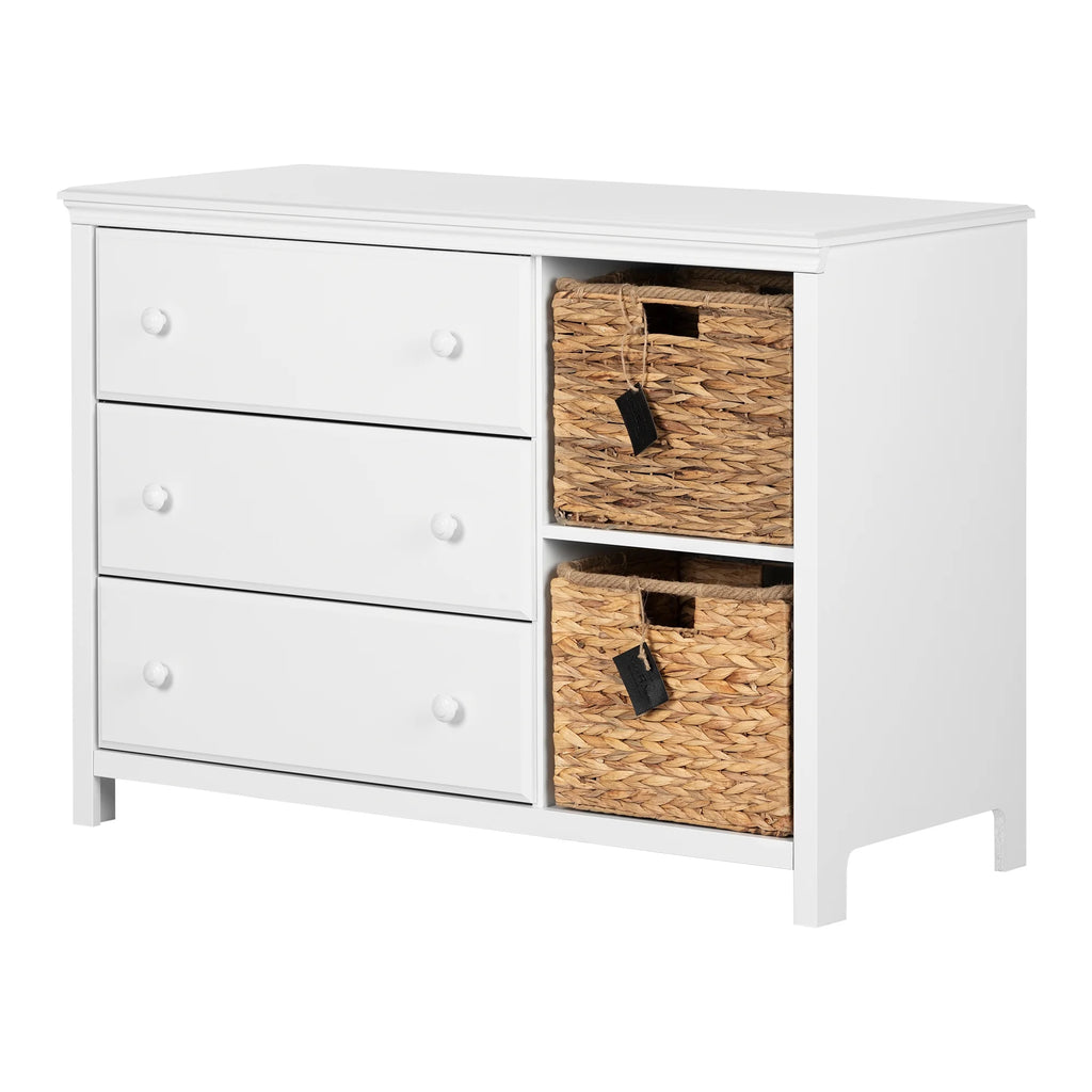 3-Drawer Dresser with Baskets Q515
