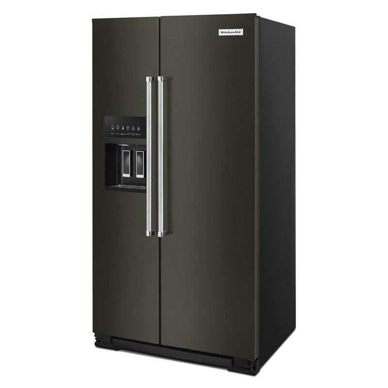Black Stainless Steel Counter Depth Side by Side Refrigerator I33260