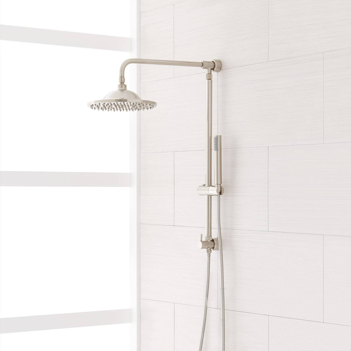 Brushed Nickel Rainfall Shower Head X50387