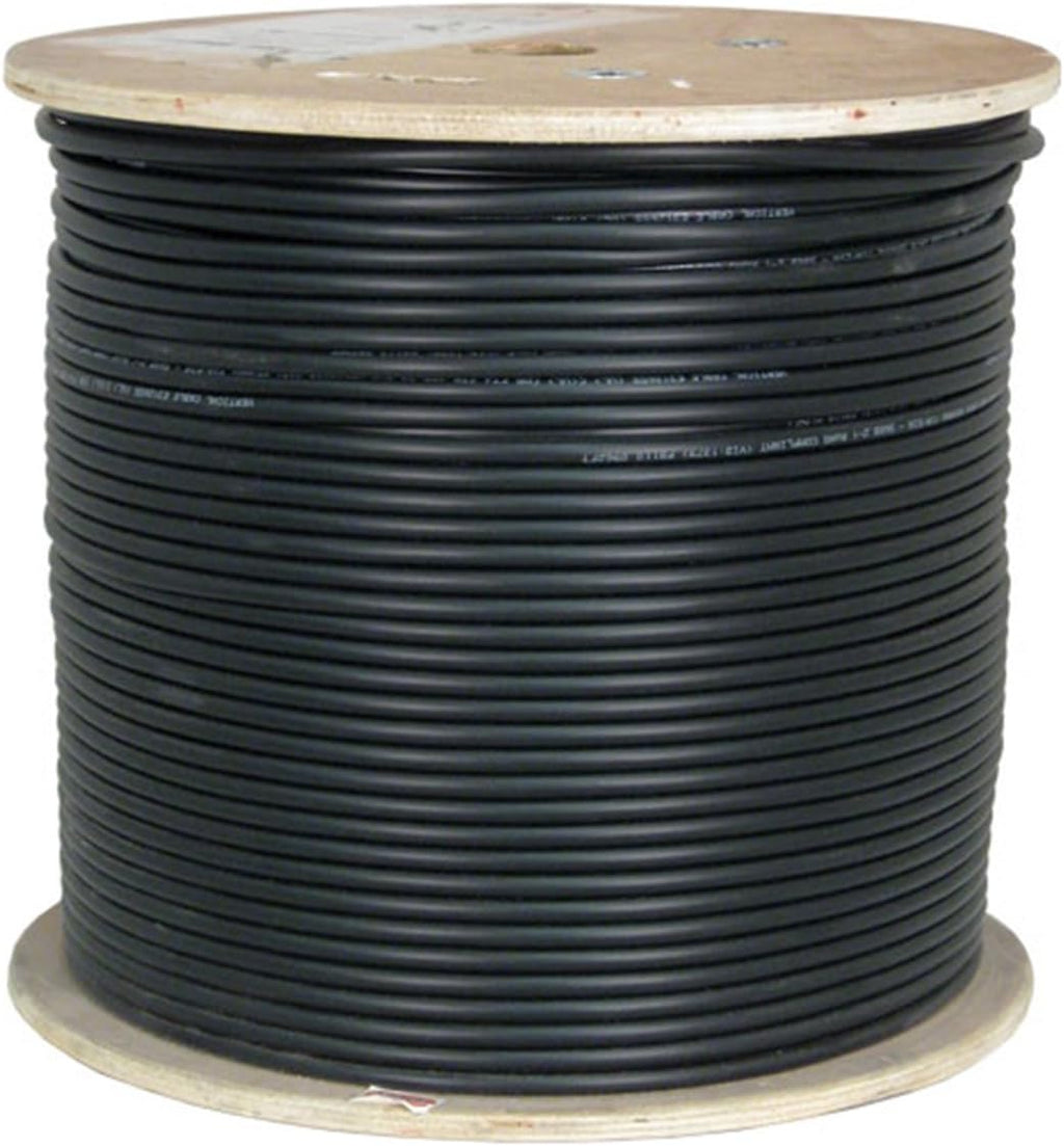 Bulk Shielded Cat6A Ethernet Cable, 23AWG, Solid Bare Copper, PVC, 1000ft, White E270