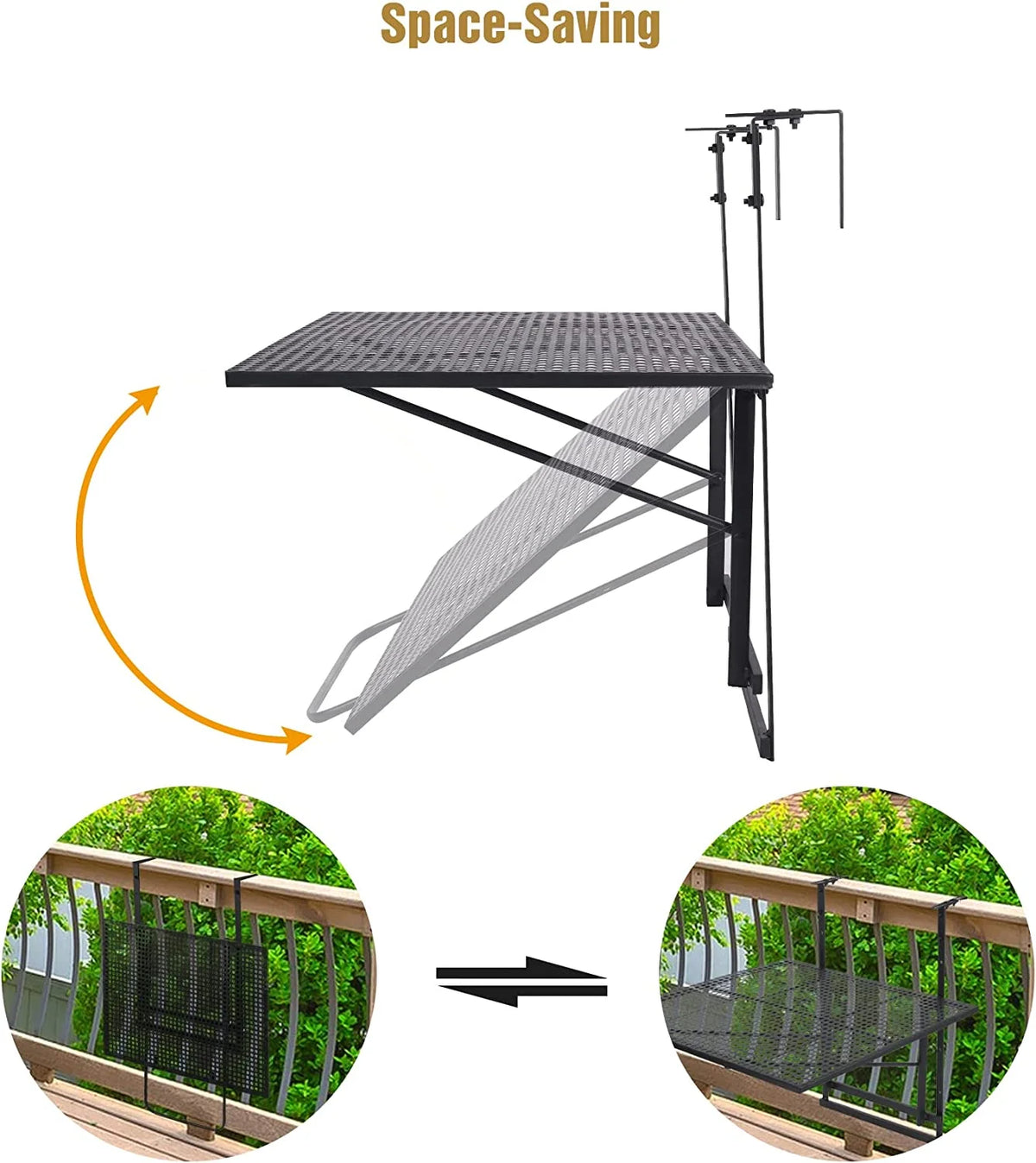 Folding Hanging Table 5 Height Adjustable W2854