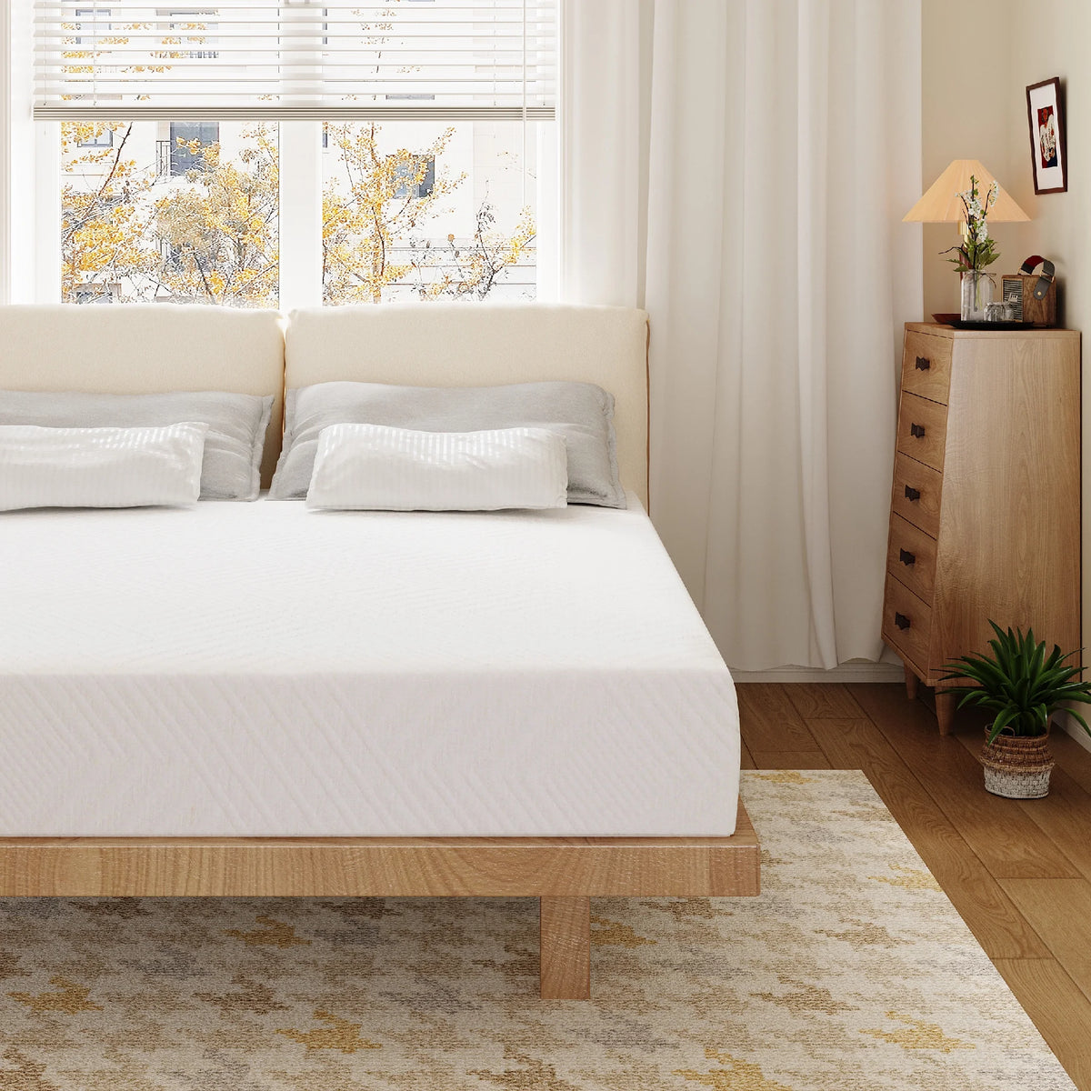 White Twin 6 inch Memory Foam Mattress Z909505