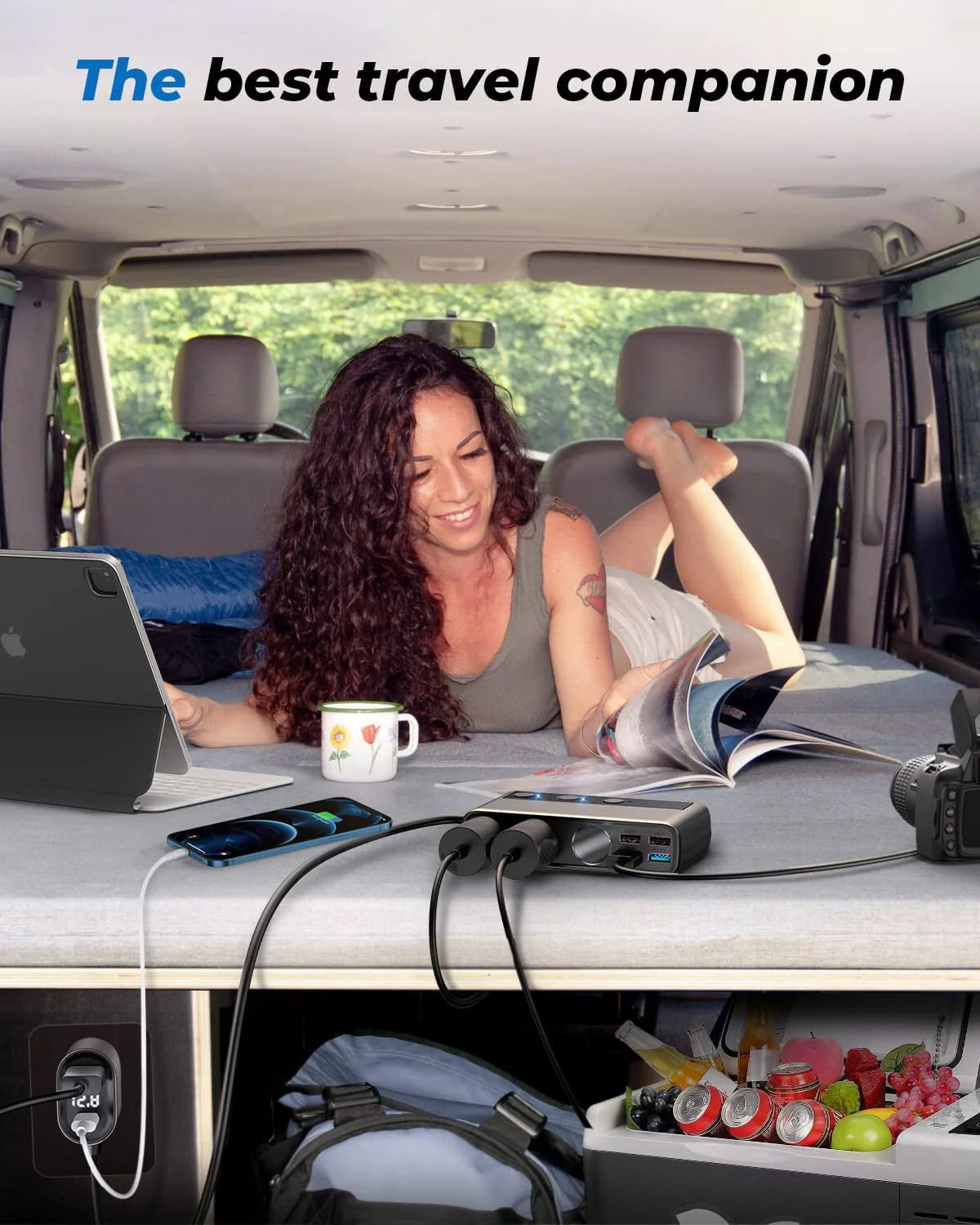 3 Socket 154W PD & QC 3.0 USB Car Charger Y532226