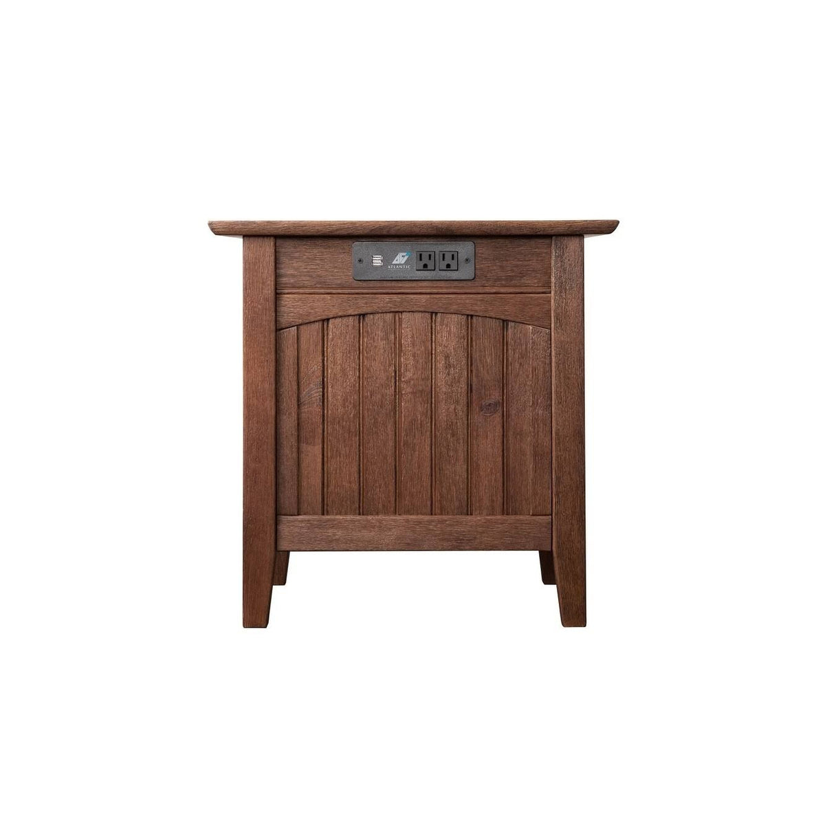 Burnt Amber Chair Side Table with Charger Q309709
