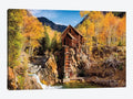 Canvas Wall Decor Prints - Old Mill in Autumn, Colorado J902431
