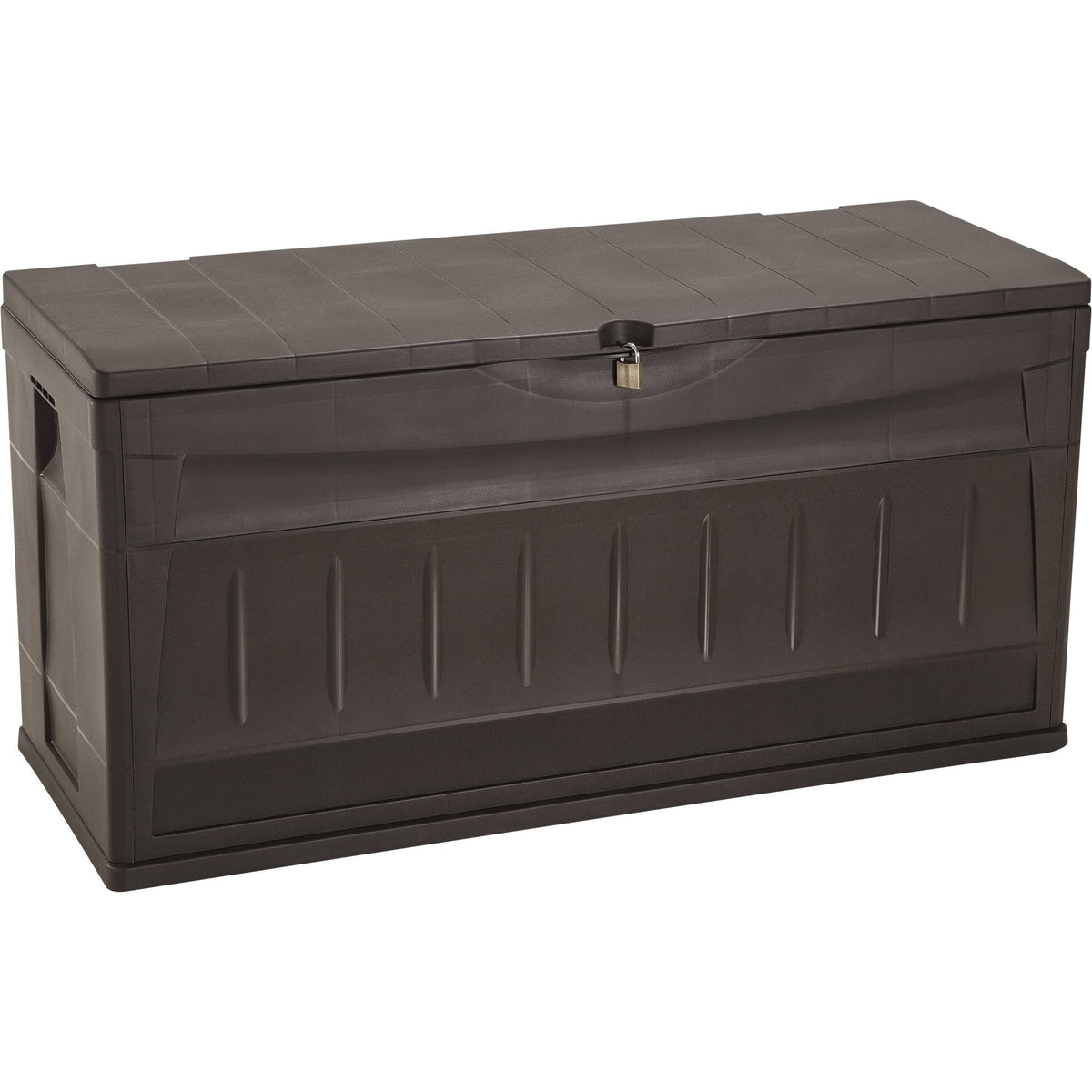 Brown Plastic Storage Deck Box F58861