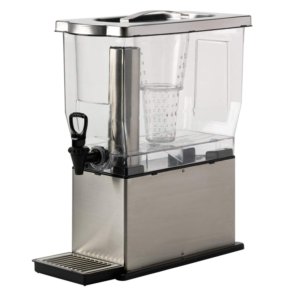 3 Gallon Silver Cold Beverage Dispenser, Pack of 2 A44883