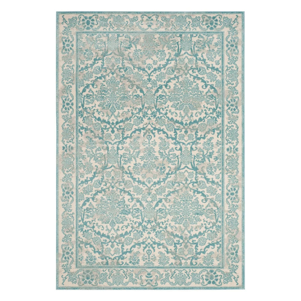 Ivory Gold Bordered Area Rug 10' x 14' E737621