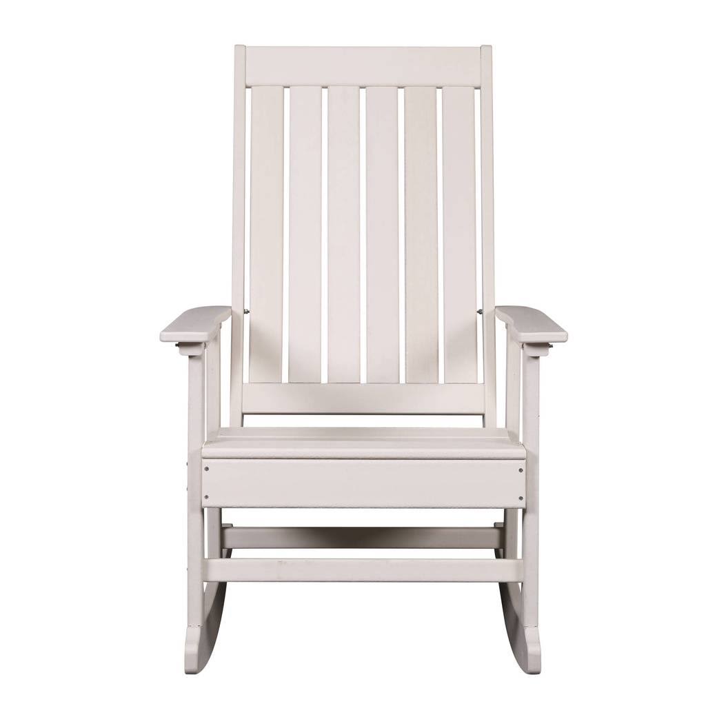 Black Tek-Wood Adirondack Rocker Chair P9783