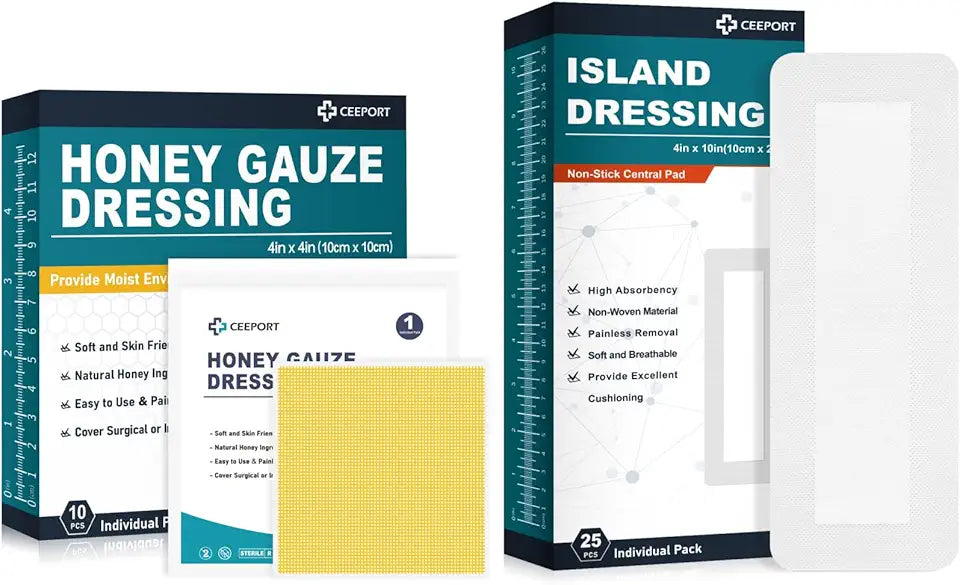 Honey Gauze Dressing 4" x 4" 10 Pack Z715