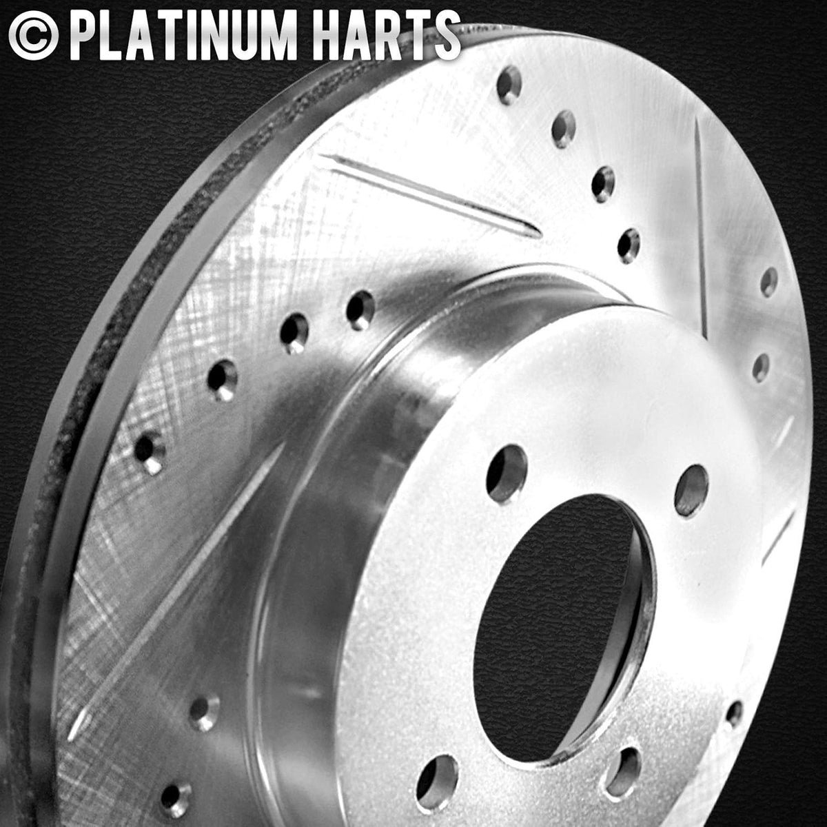 Platinum Drill/Slot Disc Brake Rotors and Heavy Duty Pad T3577