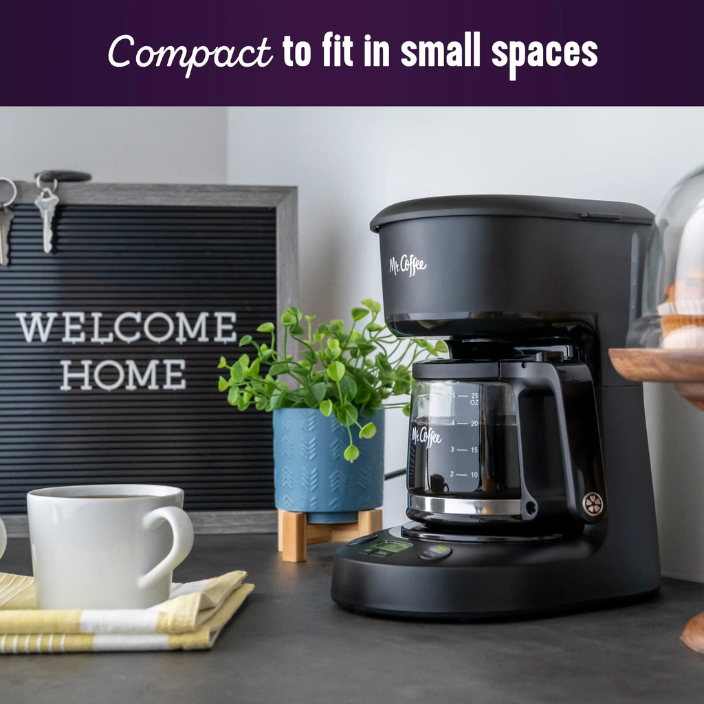 5-Cup Programmable Coffee Maker, 25 oz. Black T1530