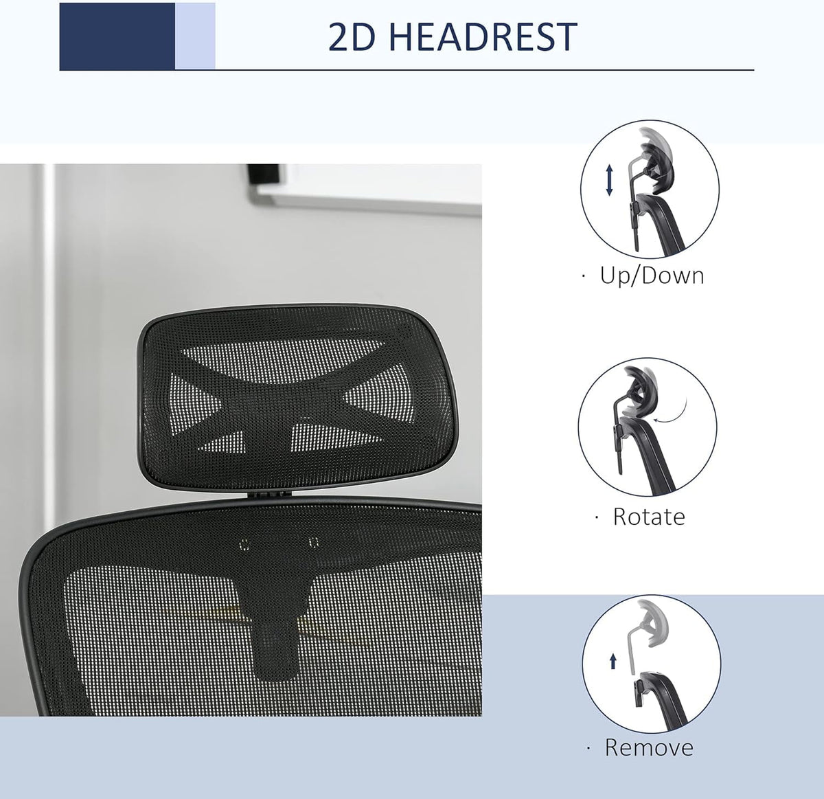 Black Ergonomic Mesh Office Chair with Lumbar Support P830791