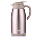 Stainless Steel Thermal Coffee Carafe 2 Liter Double Walled Insulated Vacuum Flask E9226