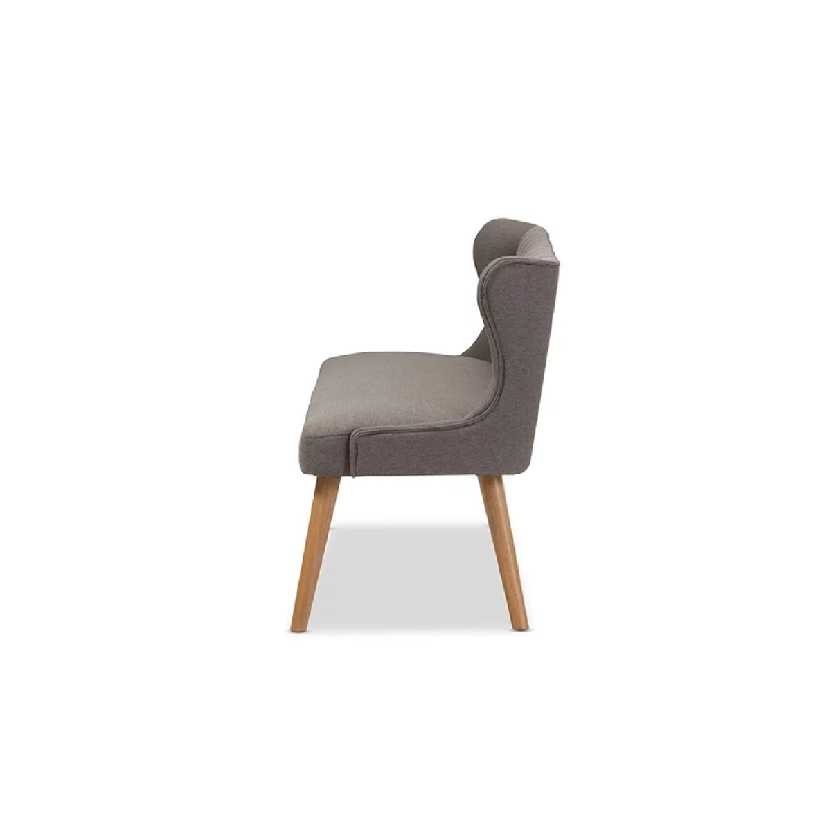 Grey Fabric 3-Seater Settee Bench J67959