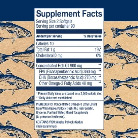 Wild Alaskan Fish Oil Minis 180 Softgel H219