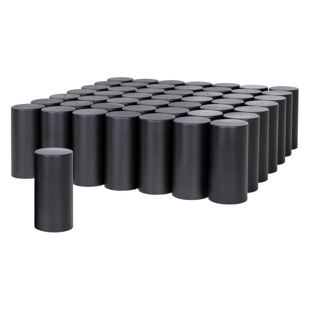 Black Tall Cylinder Nut Cover 60 Pack F639981