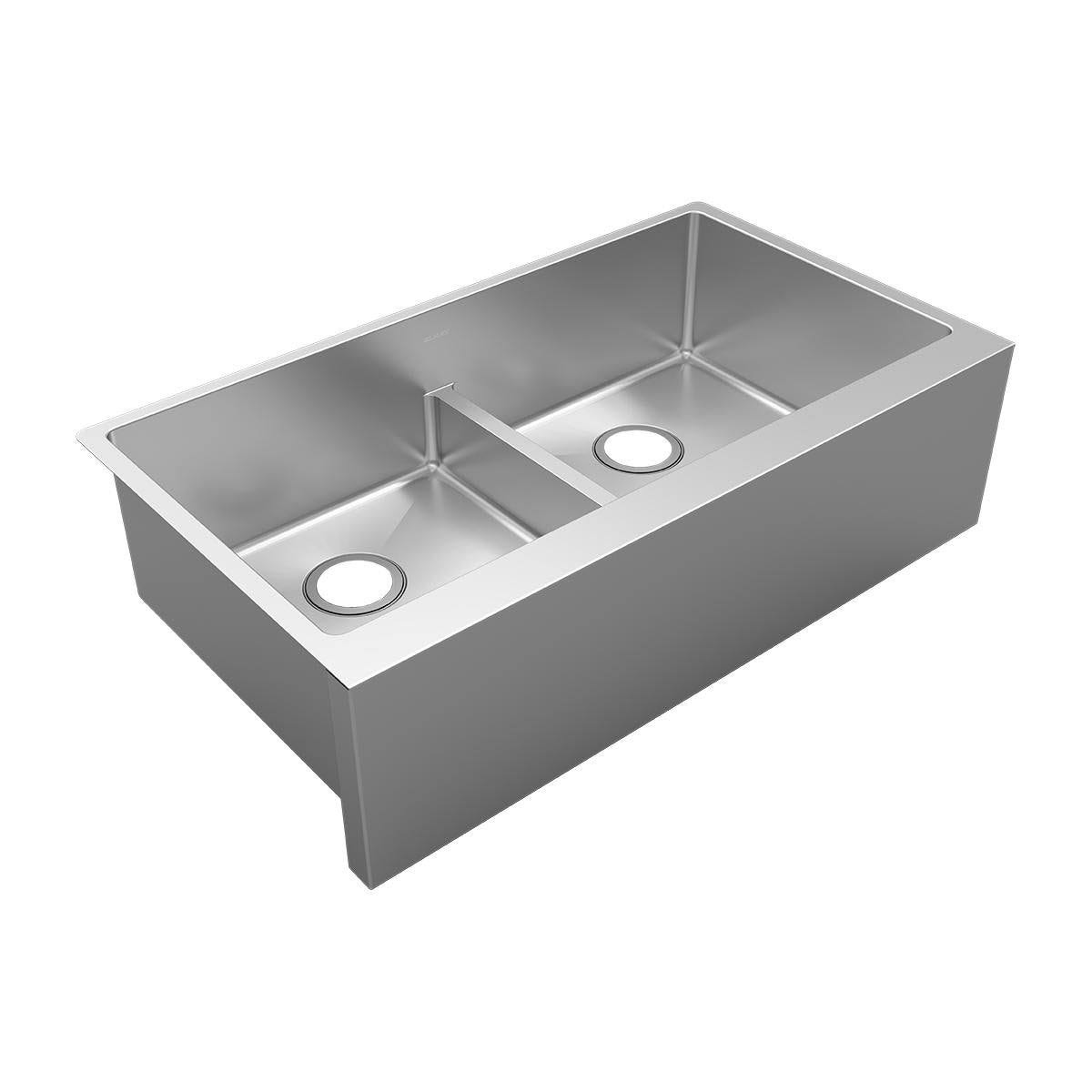 Farmhouse Double Basin Stainless Steel Kitchen Sink U164