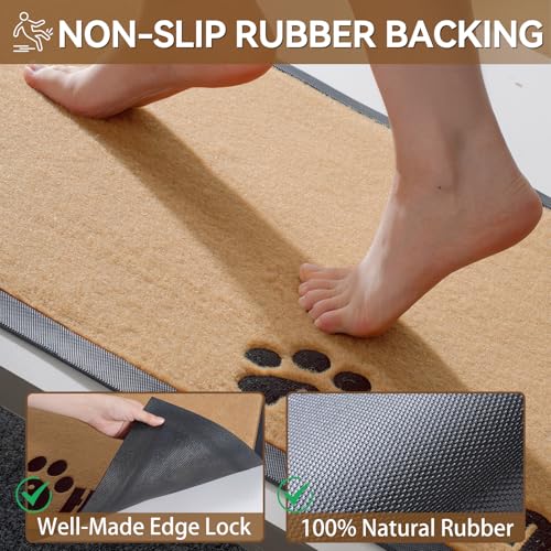 Brown 17x30 Non-Slip Outdoor Door Mat S573964